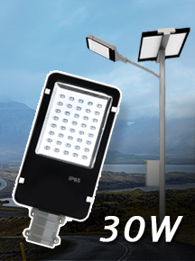 ไฟถนนโซล่าเซลล์ 30W รุ่น NSS-30W, NSL-30W